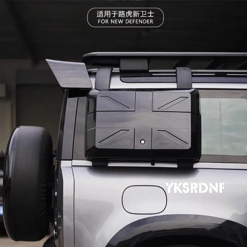 For Land Rover Defender 2020 2021 2022 2023 High Quality ABS Black Rear Trunk Lip Roof Spoiler Splitter Top Wing