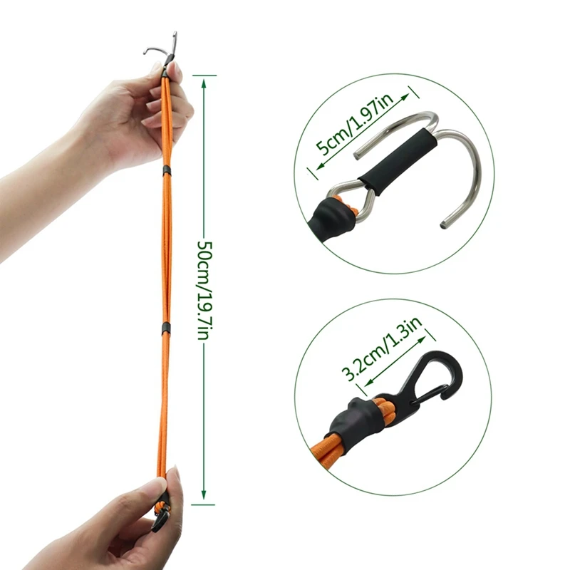 أفضل حزام ونش حركي مرن مع خطاف لـ 1/10 RC تلاعب الزاحف Gspeed LCG TRX4 D90 SCX10 Power Wagon Cliffhanger Body