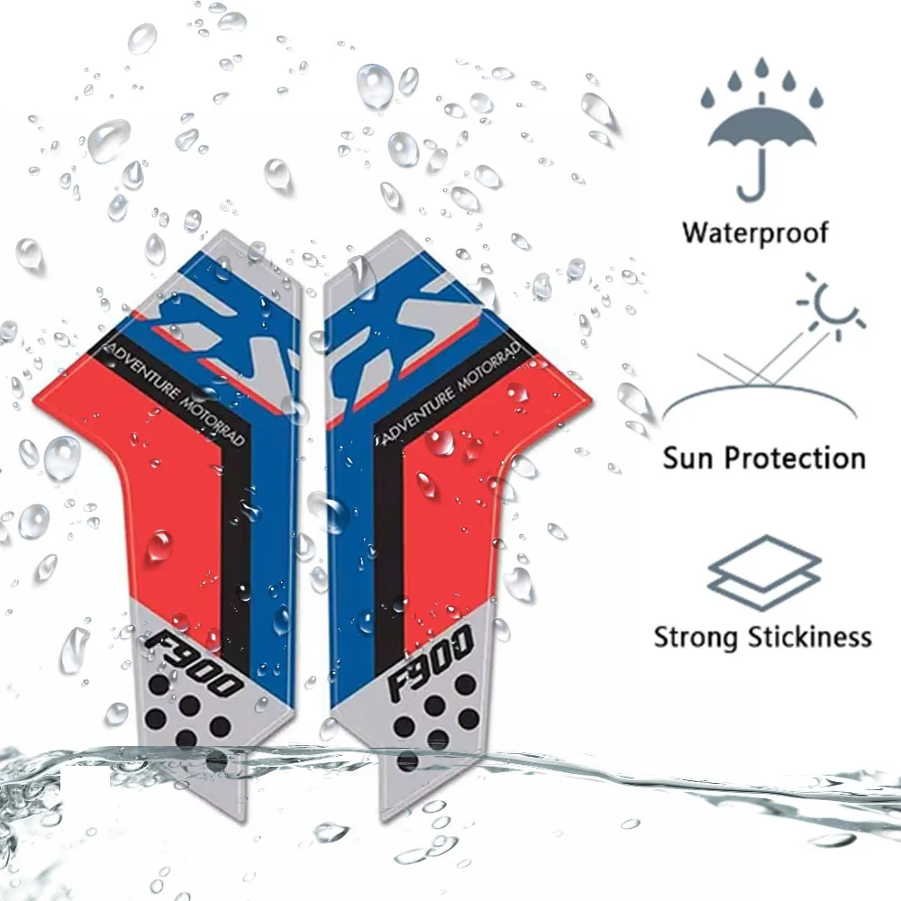 

F900GS Adventure For BMW F900GS Adventure 2024 3D Gel Resin Sticker Motorcycle Mudguard Sticker Mudguard Side Protector Sticker