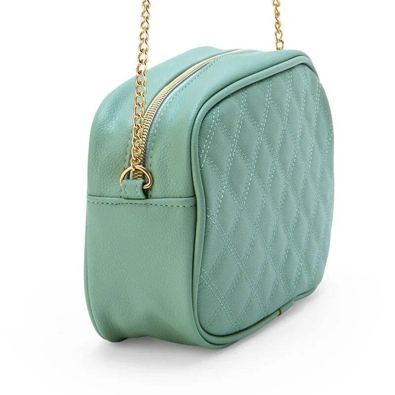 Sanrio Hello Kitty-portera para Cosplay, llaveros de cuero PU, bolso para tarjetas My Melody, bolso de hombro Kuromi, monedero Simple Cinnamoroll