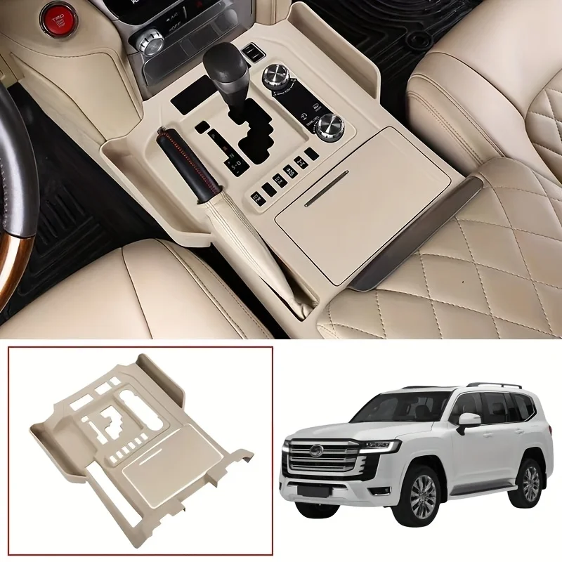 

Ящик для хранения центральной консоли автомобиля для Toyota Land Crusier LC200 FJ200 2016-2021, аксессуары для салона автомобиля, аксессуары для укладки и уборки