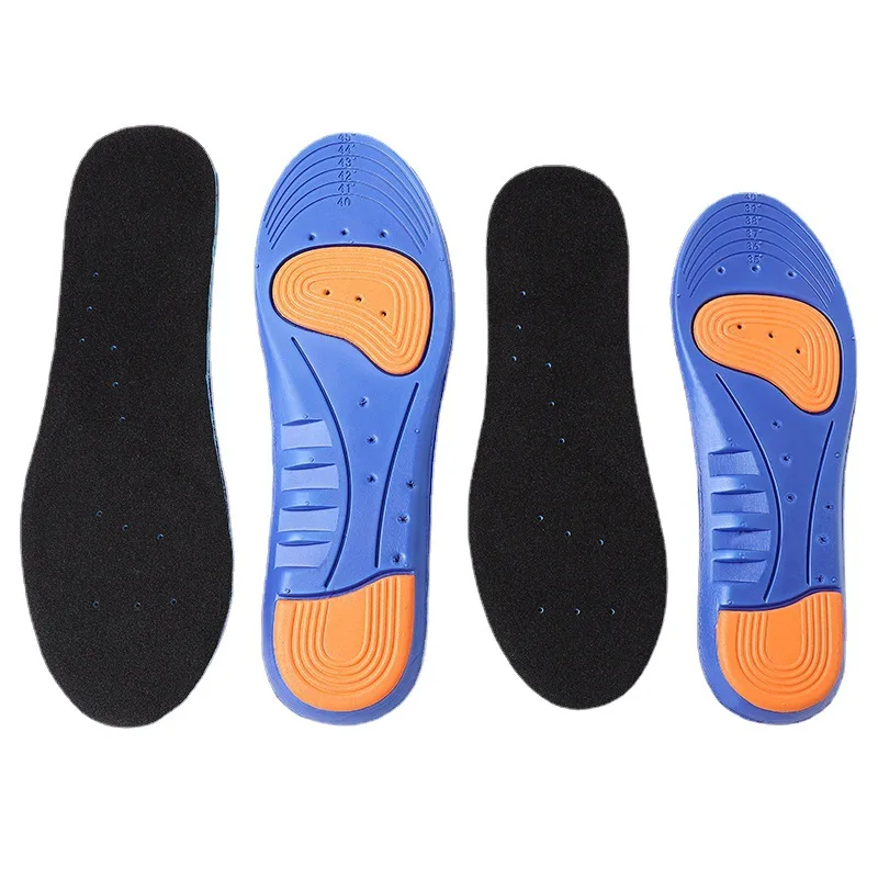 Elastic Memory Sports Insoles Support Foot Pain Massaging Silicone Insoles Gel Soft Sport Shoes Pad for Women Men Sneakers Sole