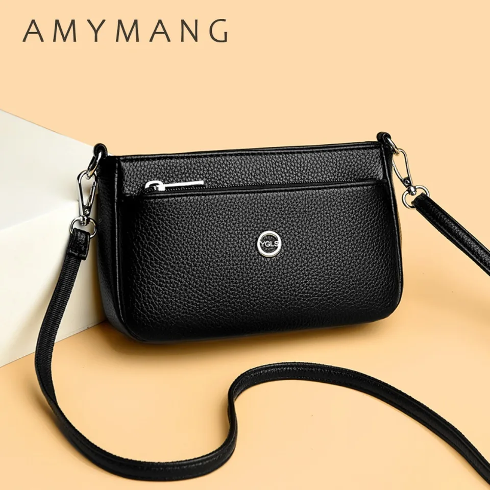 

Стильная женская сумка-кроссбоди из высококачественной искусственной кожи, брендовый дизайн, однотонная, для повседневного использования, маленькая сумка через плечо.