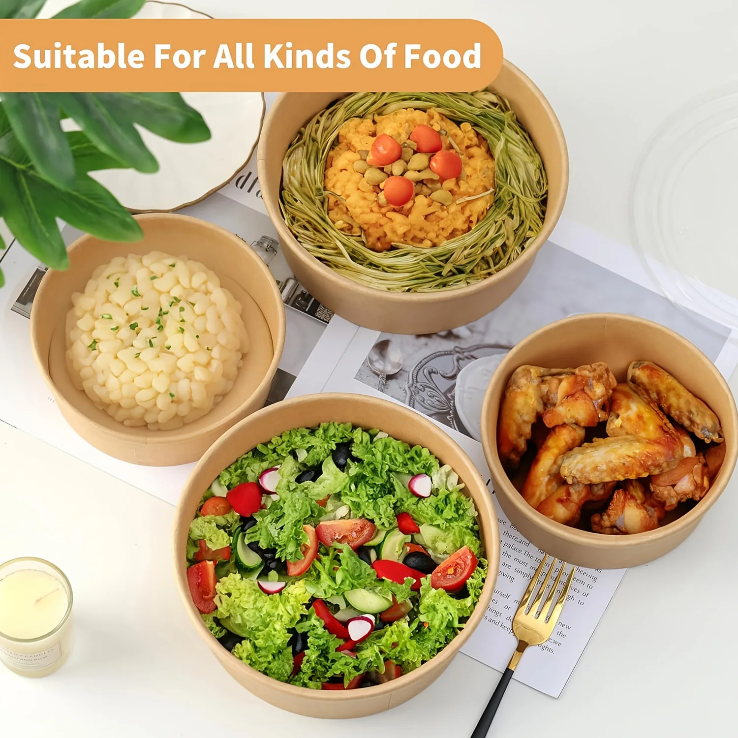 17oz/500ml 25/50 pacotes tigel - Meal Prep Plan avaliação e preço