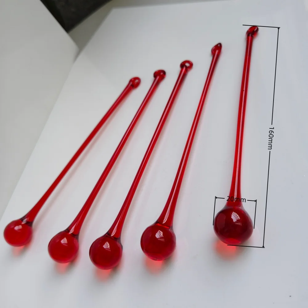 10Pcs Red Crystal Glass Raindrop Pendants 20x160mm Chandelier Lamp Hanging Beads Decoration Curtain Accessories DIY Decor Parts