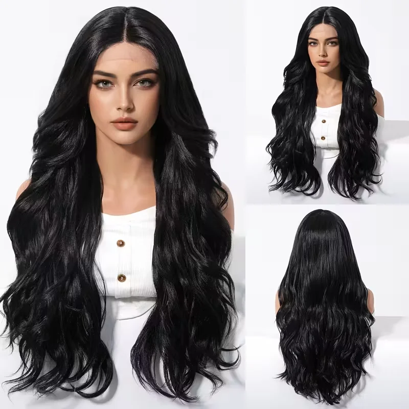 

Парики фронта шнурка 13x4, человеческие волосы, плотность 200, объемная волна, HD, предварительно выщипанный, натуральный цвет, бесклеевой парик, человеческие волосы