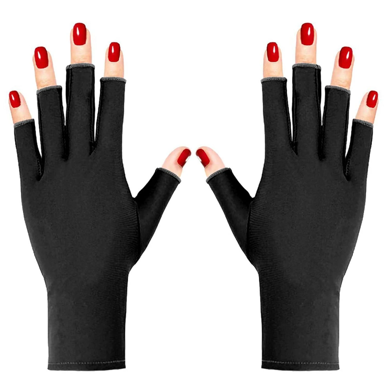 Verbesserte, ultimative fingerlose Maniküre-Handschuhe mit hervorragender UV-Strahlenschutz – maximaler Komfort und Abdeckung für ganztägiges Tragen – Lo