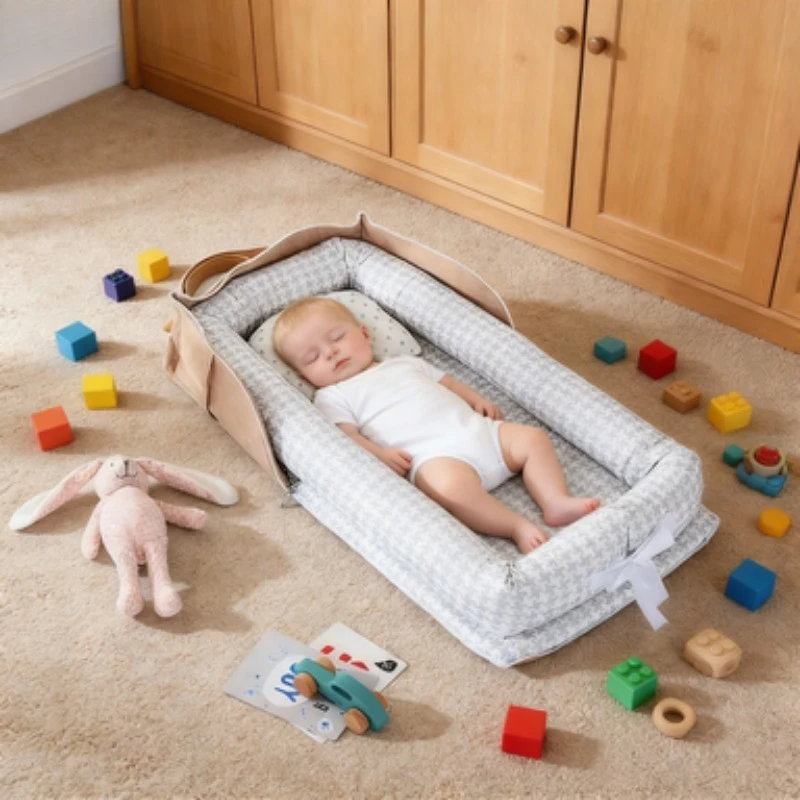 

Новое уютное портативное детское гнездышко-кроватка для путешествий, складная кроватка-переноска для новорожденных и малышей