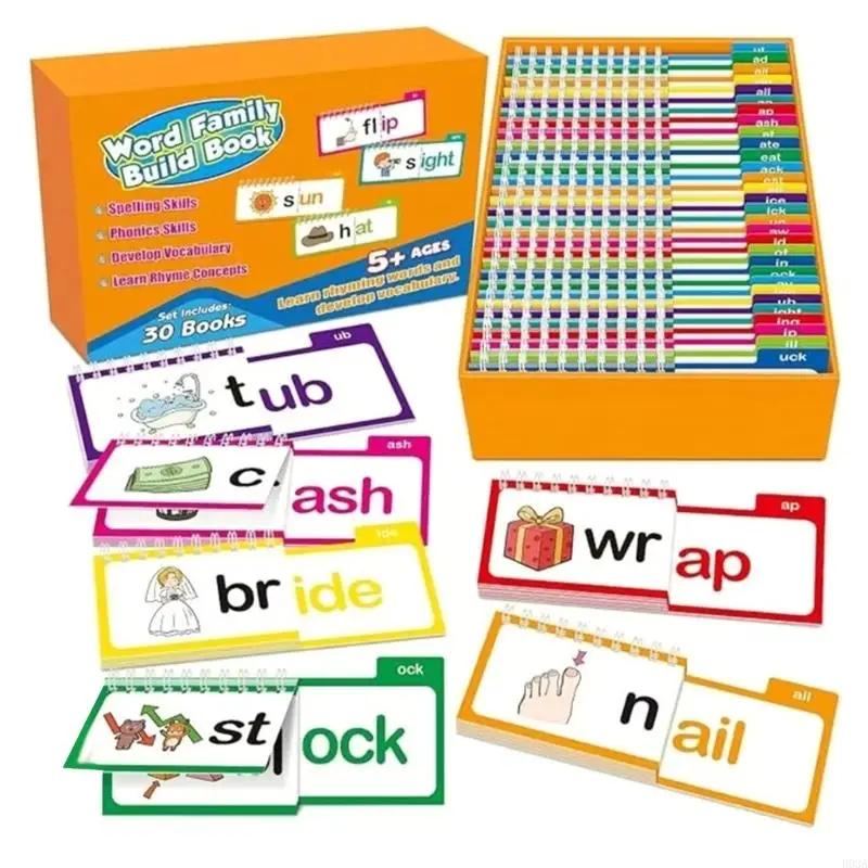 

30pcs Letter Sounds Cards Books Designed For Kids Aged 3-6 To Vocabulary And Cognitive Growth