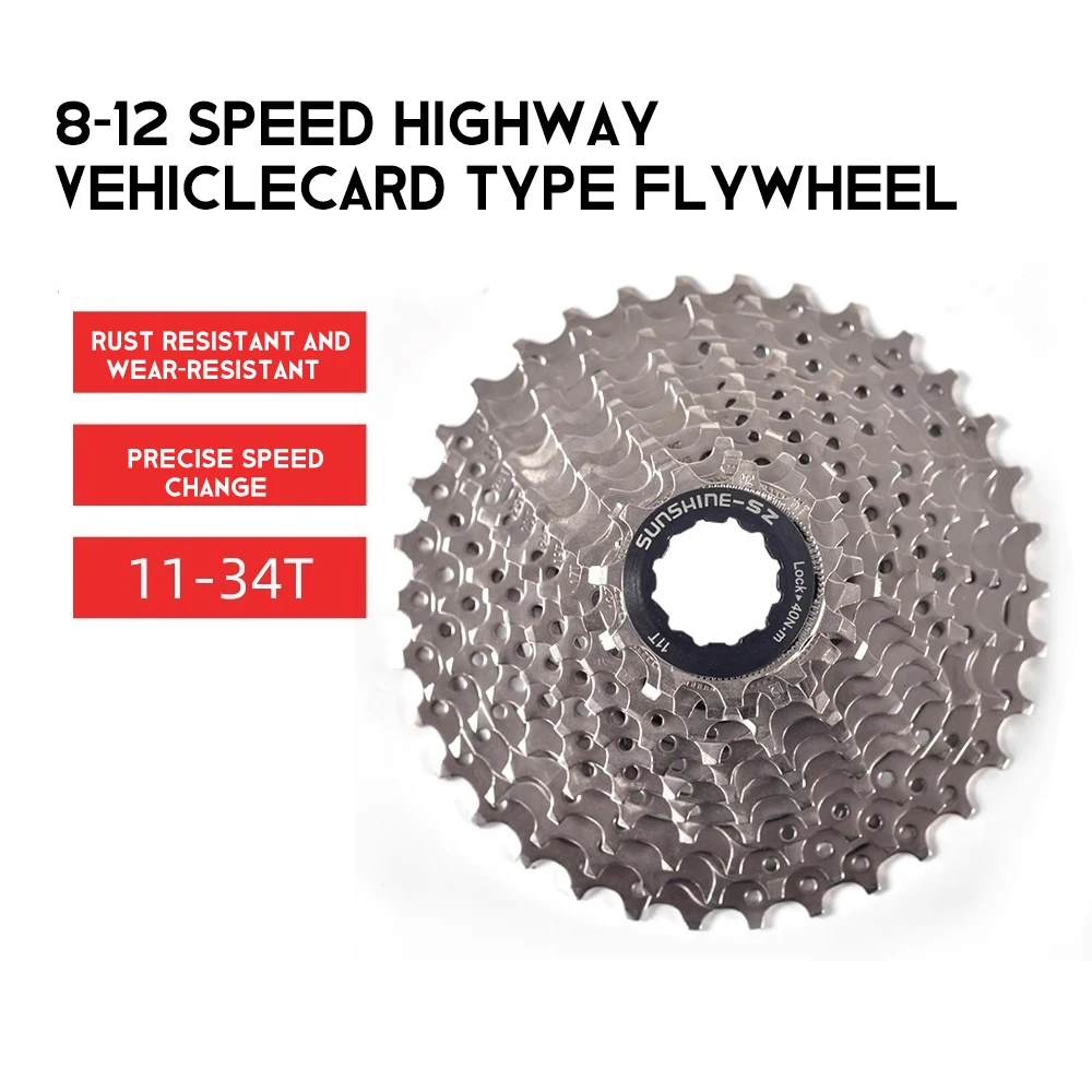 Road Bike 8/9/10/11/12 Speed Cassette 11v 25T/28T//30T/32T/34T/36T Sprocket K7 10v Bicycle Freewheel