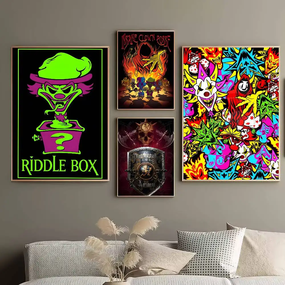 ICP I-Insane C-Clown posse Poster HD posters Self-adhesive waterproof ideal for living room bedroom bar decoration