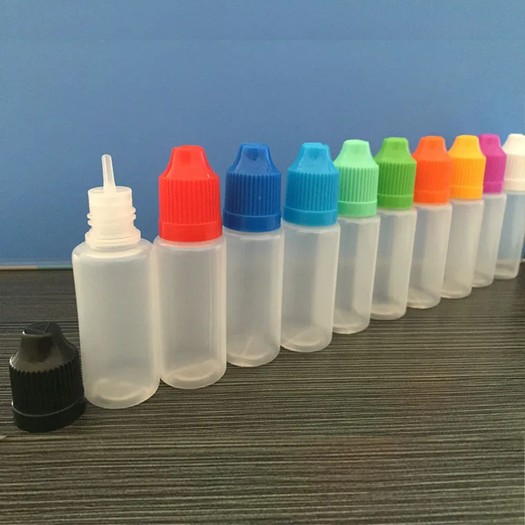 30Pcs 3ml 5ml 10ml 15ml 20ml 30ml 50ml 100ml 120ml LDPE Plastic Squeeze  Dropper Bottle Removable Cap Liquid Filling Containers