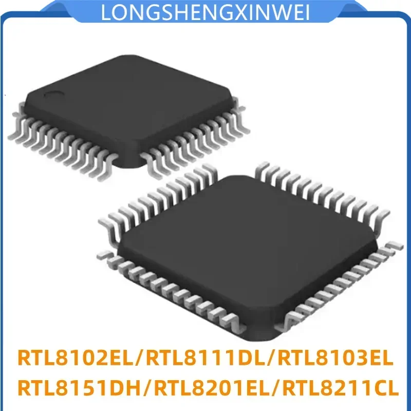 1PCS New RTL8102EL-VB-GR 8111DL 8103EL 8151DH 8211CL 8201EL-VC QFP48 Network Card Chip