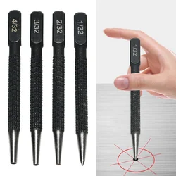 1/4PCS Non-Slip Center Punch Metal Wood Marking Drilling Tool High Hardness Carbon Steel Automatic Punch For Wood Drilling Tools