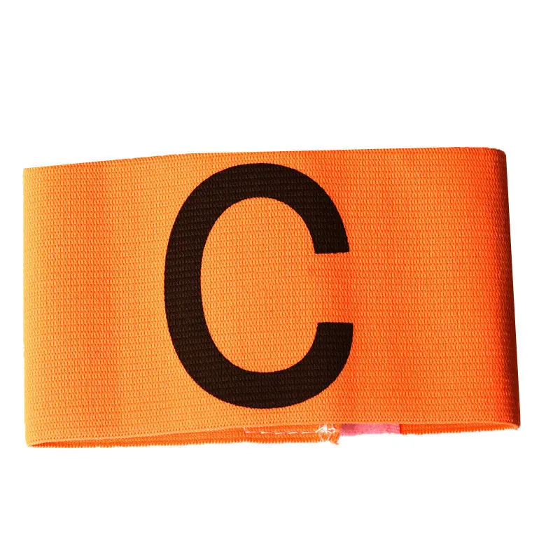 Football Match Captain C Word Mark Armband Paste Team Leader C Word Nylon Flexible For Soccer Sports Accessories Unisex