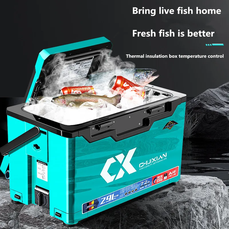 Cubo de pesca multifuncional con asiento y plataforma portacebos - imagen 4