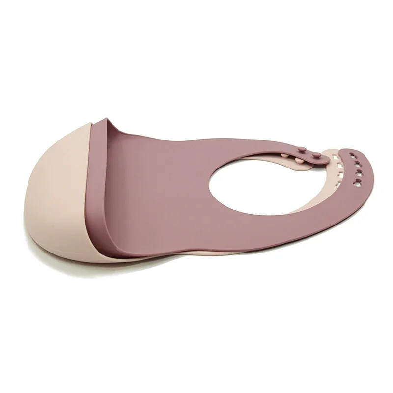 Ensemble de bavoir en silicone imprimé personnalisé pour bébé, sans BPA, qualité alimentaire, imperméable, coloré, alimentation des enfants