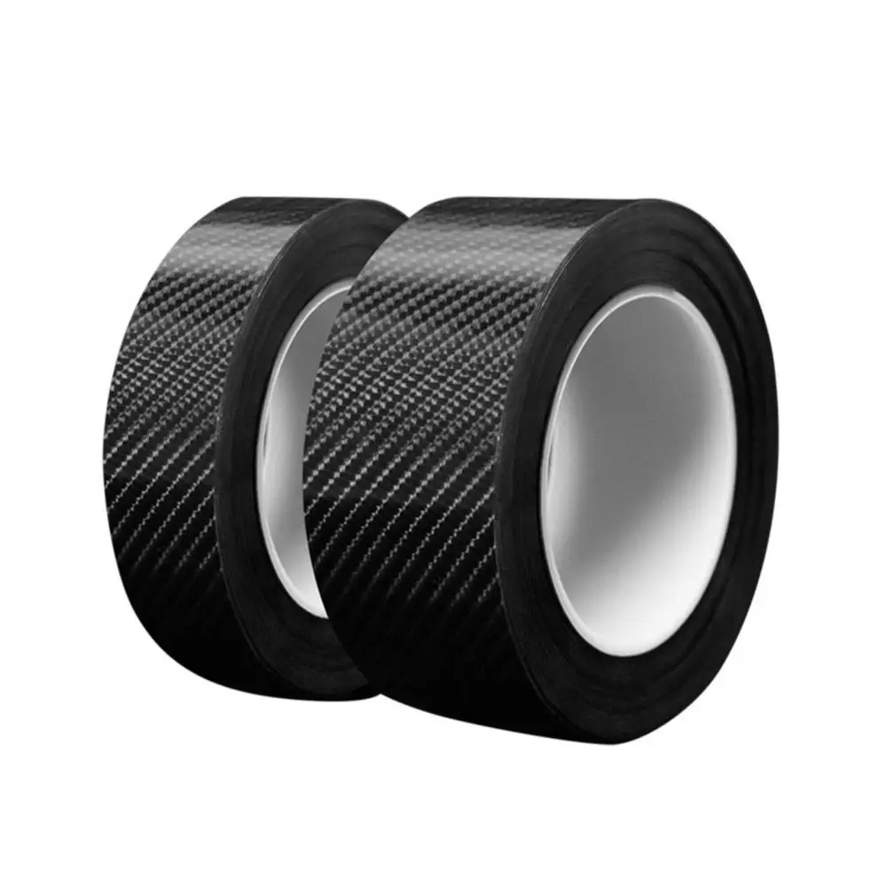 1~8PCS Nano Carbon Fiber Car Sticker Paste Protection Strip Auto Door Sill Side Mirror Anti Scratch Tapes Waterproof