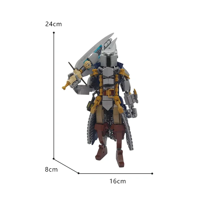 MOC-100820 Panoramique Mech Kokor Broadsword Sans-abri Sman Modèle Watchmen oral alier Robot décennie s De Construction Ensemble DIY Enfants Puzzle Jouets Cadeau