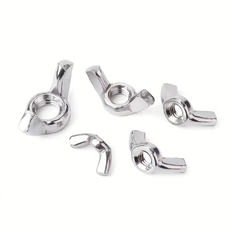 304 Stainless Steel/Galvanised UC/UK 10#-24 1/4-20 5/16-18 3/8-16 1/2-13 American/Imperial Butterfly Wing Nuts Hand Tighten Nut 4