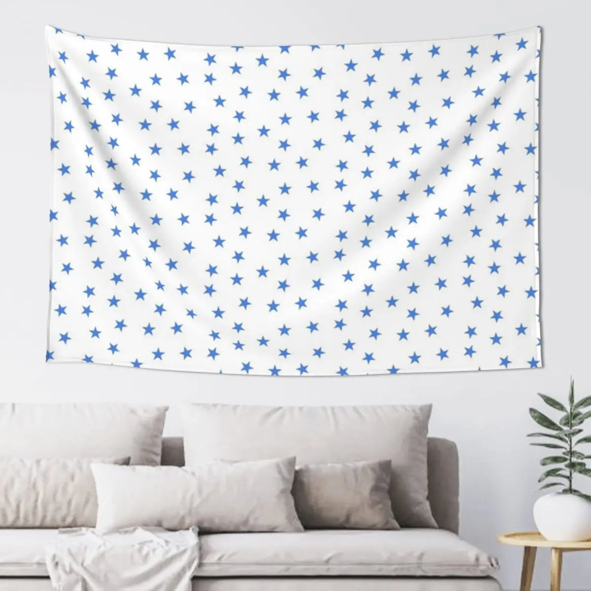 

Blue Stars Tapestry Room Decoration Korean Style Outdoor Decor Tapestry