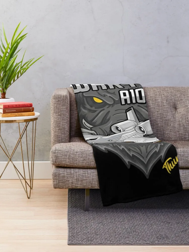 A-10 Warthog Limited Edition Comic Throw Blanket Heavy Hairy Blankets