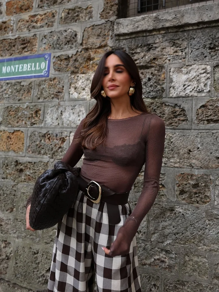 أنيقة منقوشة فضفاضة اقتصاص السراويل النساء عادية مستقيم قطع بنطال مريح 2025 جديد الصيف مكتب سيدة التنقل اليومي Britches #6