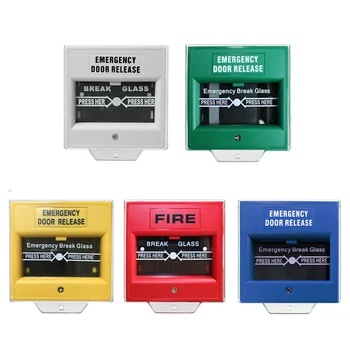 Joli d'alarme d'incendie de sortie de verre d'urgence, bouton de déverrouillage de porte, couvercle pour le contrôle d'accès
