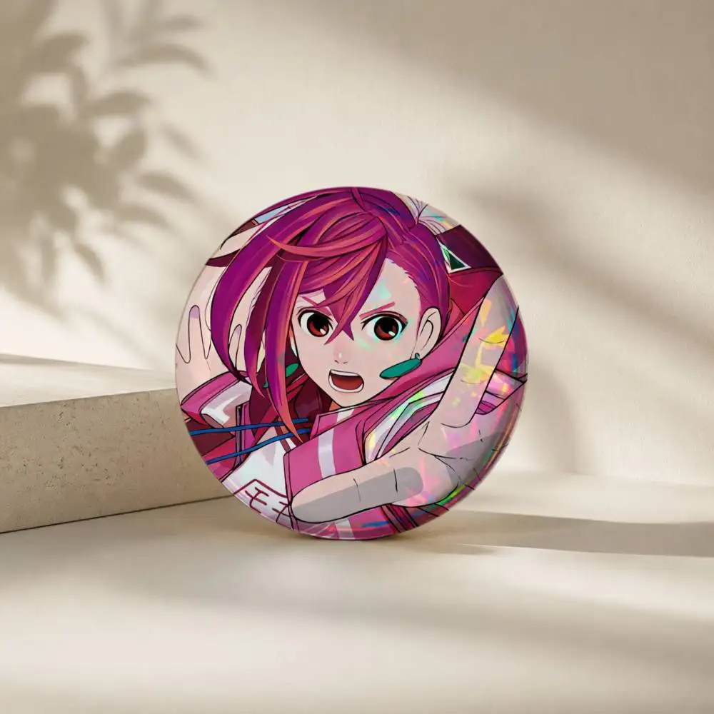 Momo Ayase D-Dandadans Brooches Cartoon Badge Pins Backpack Hat Accessories Friend Gift - view 4