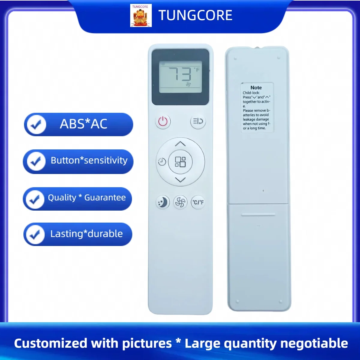 جهاز تحكم عن بعد جديد لمكيف الهواء HDanby Westinghouse/Black+Decker/Danby UYKQ-100B DPA100E5WDB-6 DPA100HE5BDB-6