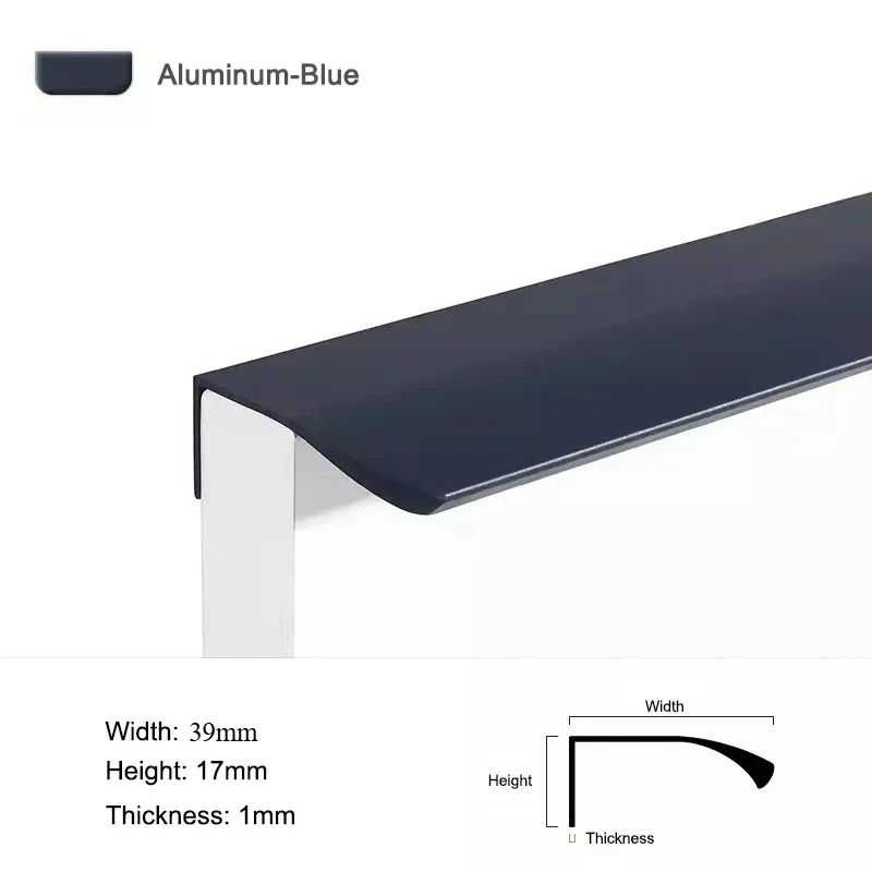 Morandi Verborgen Keukenkast Handgrepen Aluminium Kasthandvat Kleurrijke Kastdeurknop en Handvat Meubelbeslag