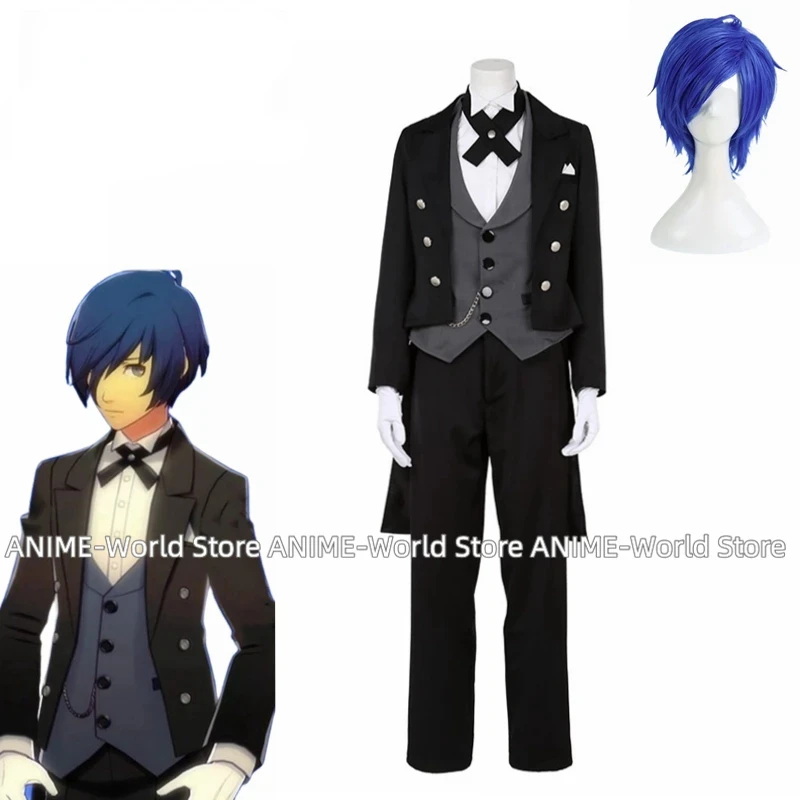 Game Yuuki Makoto Dancing in Moon Night Wig Cosplay Costume Custom Size