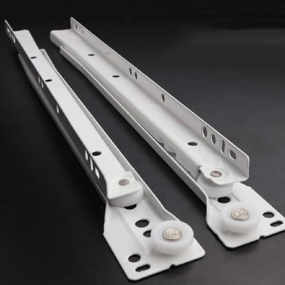 شرائح خزانة بإطار للوجه بدون إطار، طراز أوروبي 14 بوصة، 20 عبوة، سعة 75 رطل، فولاذ ملفوف على البارد، مطلي بالمسحوق لـ Durab