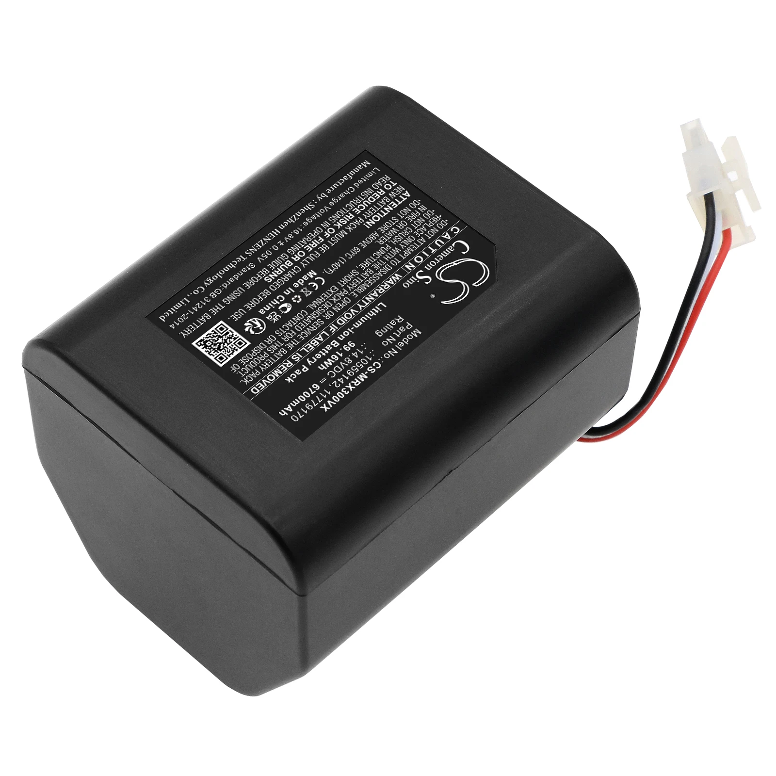 CS Replacement Battery For Miele Scout RX2, Scout RX3 10559142, 11779170 6700mAh / 99.16Wh