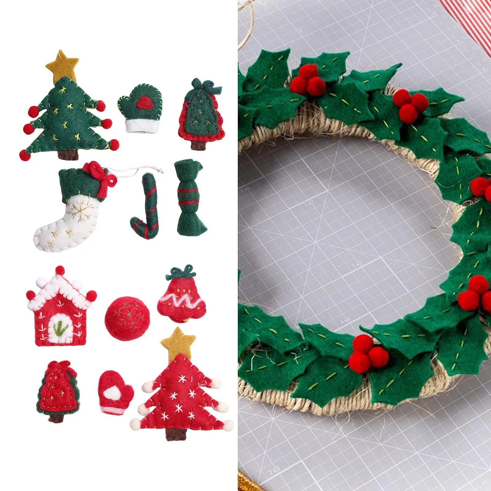 

Felt Ornament Kit Fun DIY for Kids Adults Handmade Felt Christmas Ornaments