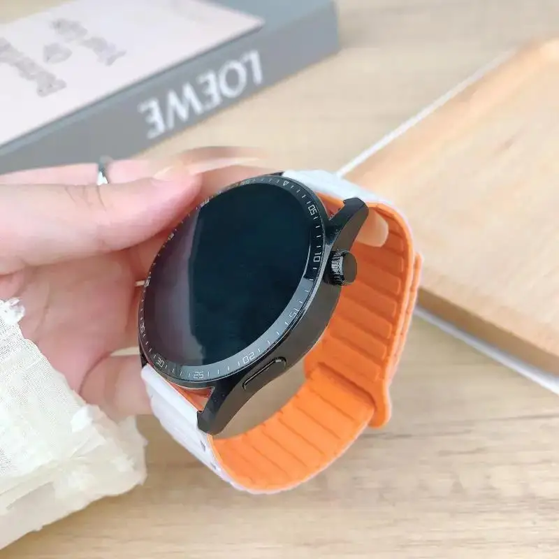 22mm 20mm Magnetic Loop For Huawei GT6 GT5 Pro GT4 GT3 Strap Accessories Silicone Bracelet Watchband For Huawei Watch 5 4 3 Pro
