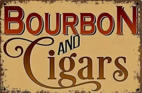 CIGAR  METAL TIN SIGN ART CIGAR BAR SIGN 