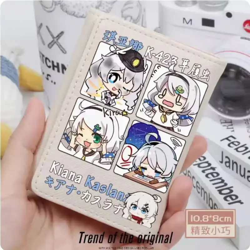 

Anime Honkai Impact 3 Kiana Kaslana Fashion Wallets PU Purse Card Coin Hasp Money Bag Cosplay Gift B404 Anime