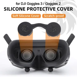 Copriobiettivo in Silicone antigraffio per DJI Avata 2/Avata per occhiali DJI 3/2 copriobiettivo antipolvere Flight VR occhiali accessori