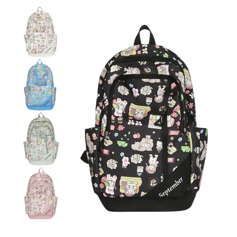 Graffiti Backpack for Teens Large  Bookbag Lightweight 19 Inch Laptop Bag for Girls Boy Casual High School College Traveling Bag