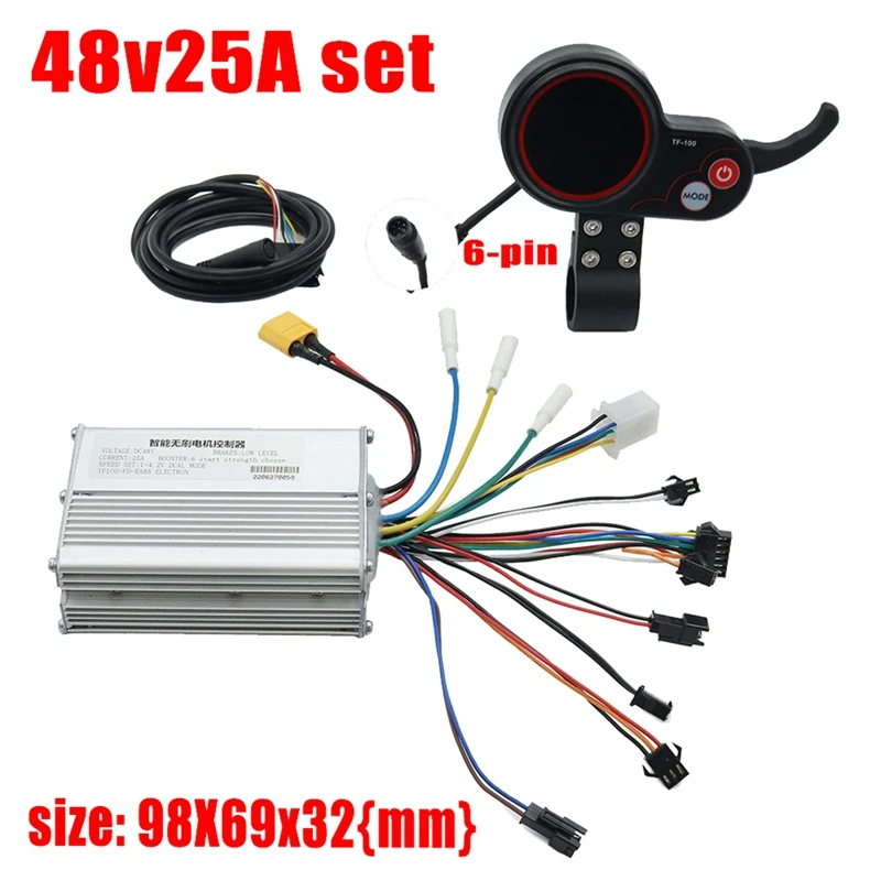 48V 25A Electric Scooter Controller Dashboard Kit Spare Parts With TF-100 Display Scooter For KUGOO M4 Electric Scooter