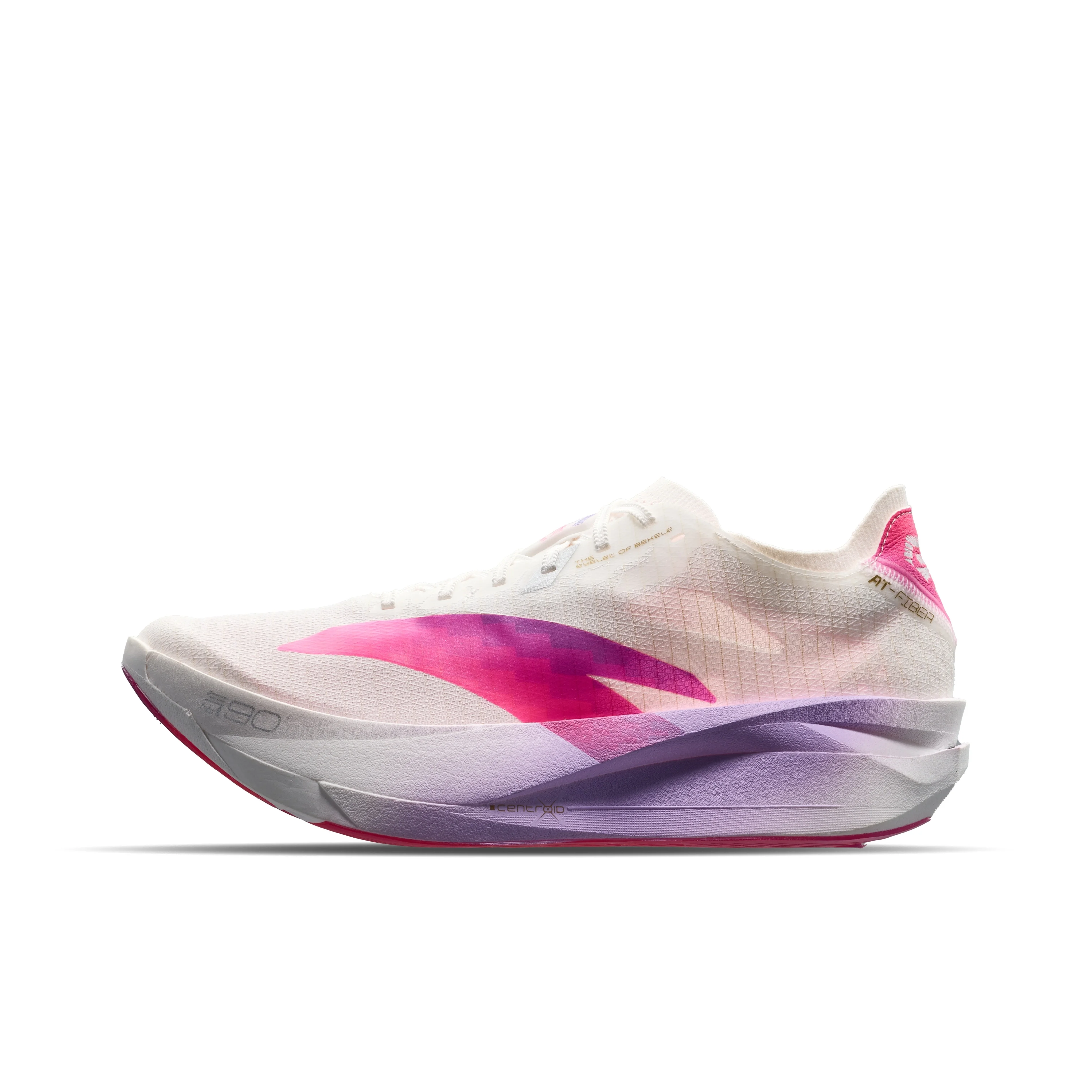 Anta Fabric Breathable Low top Marathon Racing Running Shoes Men's White Pink 112545573-2