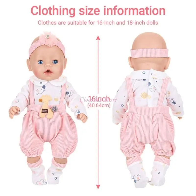Roupa boneca Y1UB roupa outono inverno para 18 polegadas bonecas bonecas fingem jogar acessórios vestir boneca