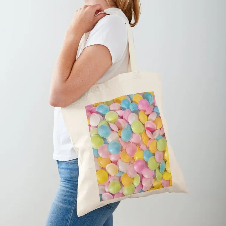 Sweets - flying saucers - retro fun, bright and colourful, original photography Tote Bag Handbags women tote bag women