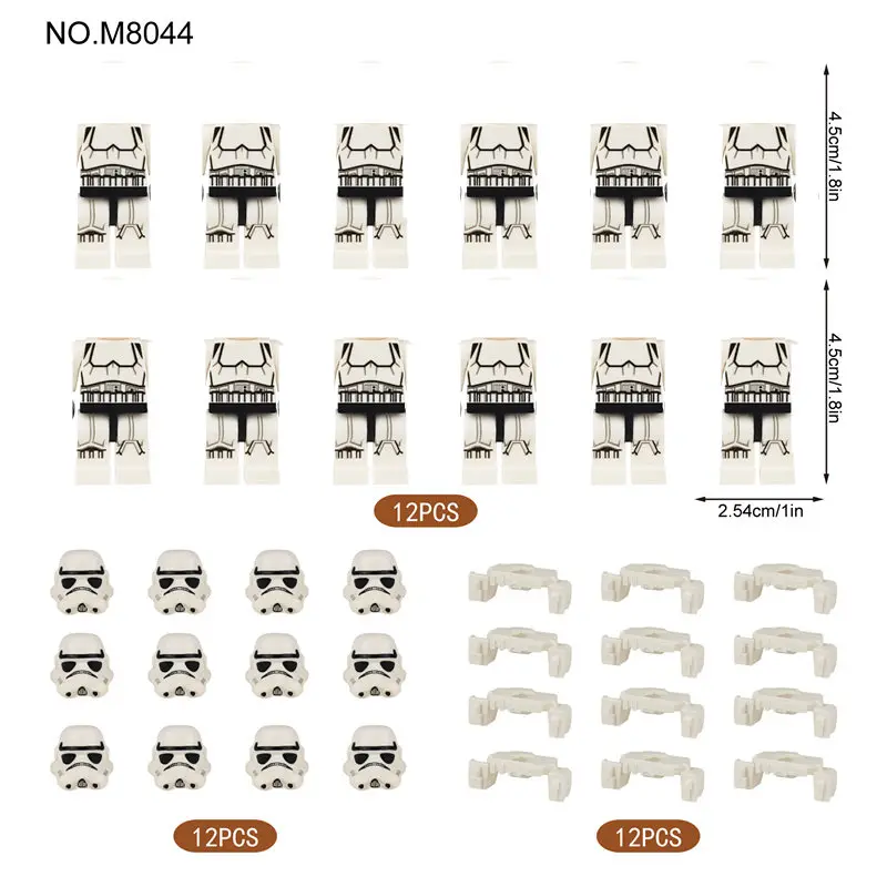 M8044 Legion Troopers Rex Clone Stormtroopers Assemble Building Blocks Bricks Star Action Figures  Children Toys