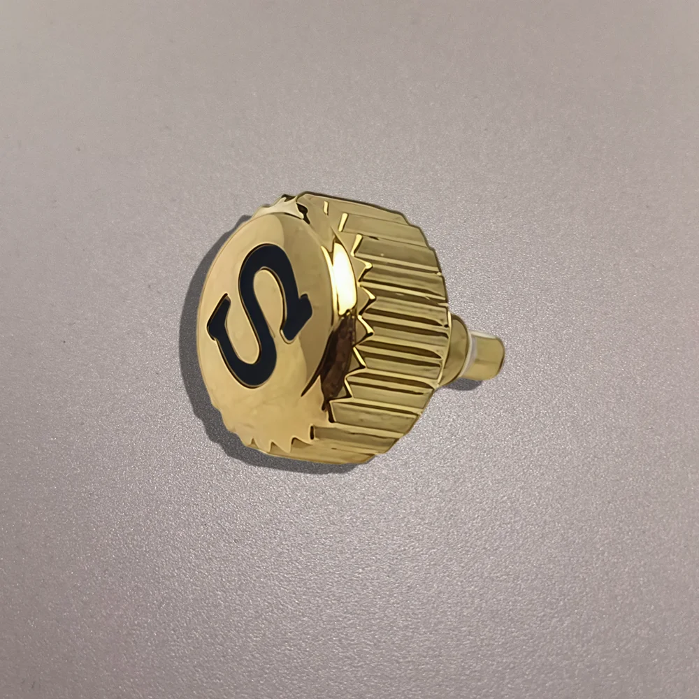 NH35 S logo Watch Crowns Watch Parts Replacement NH35 Crown Stainless Steel Fits NH34/ NH35/NH36 Movement Men’s Watch accessorie