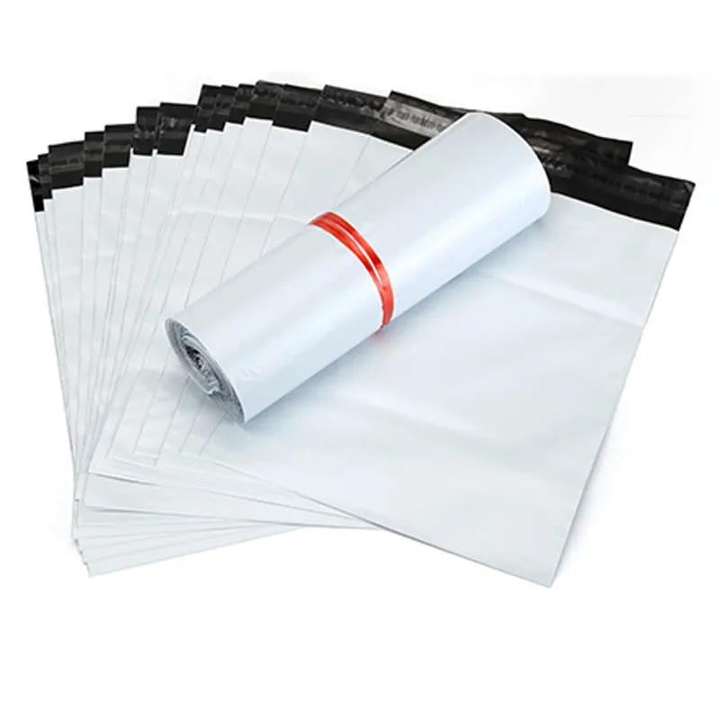 50pcs White Poly Envelopes Courier Bag Express Envelope Storage Bags Self Adhesive Seal PE Plastic Pouch Packaging Mailing Bags