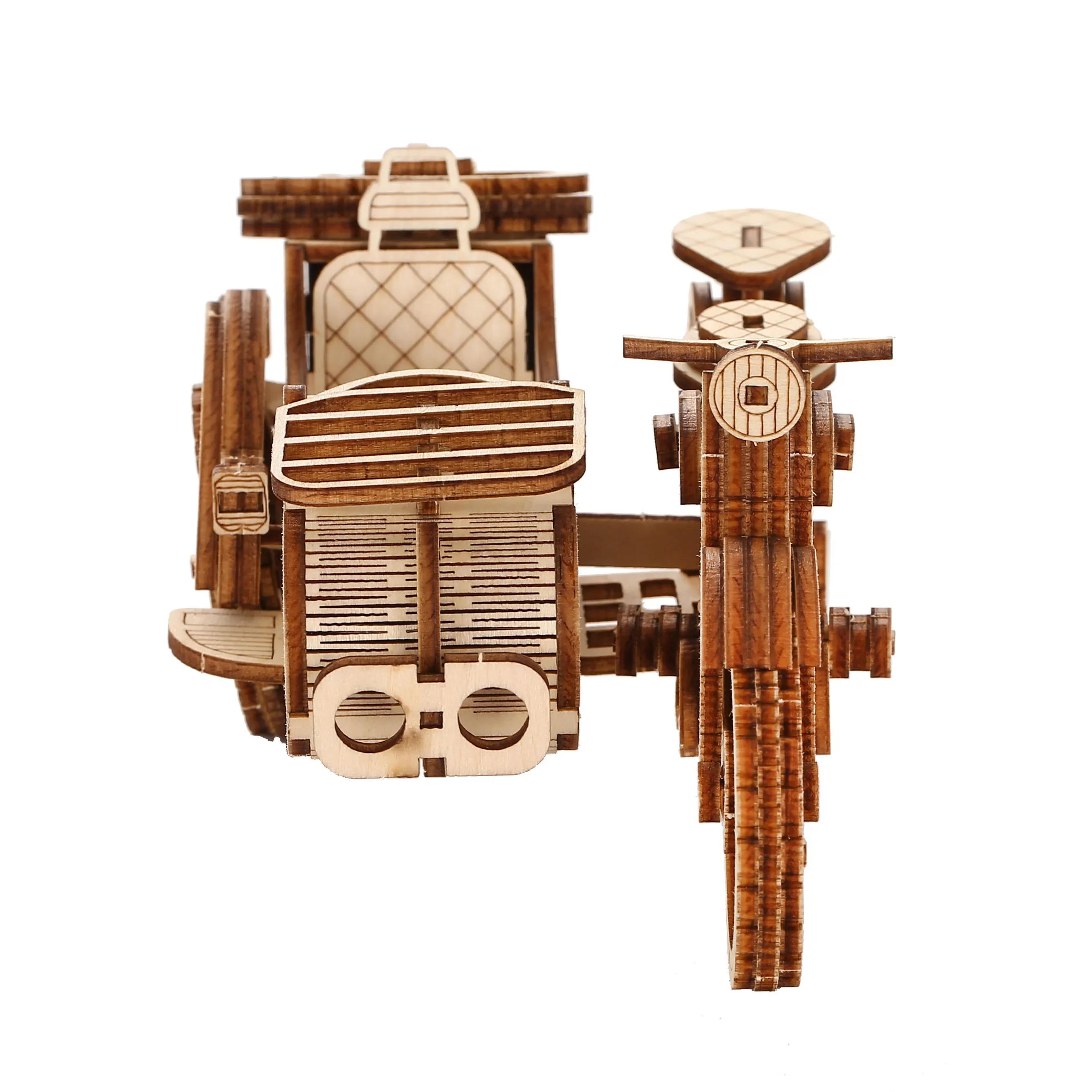 Trike 3D Wooden Puzzle, Scale Model,DIY Model Kit, Handcraft Gift,Home Decoration,Mechanical Model Kit, Building Toy