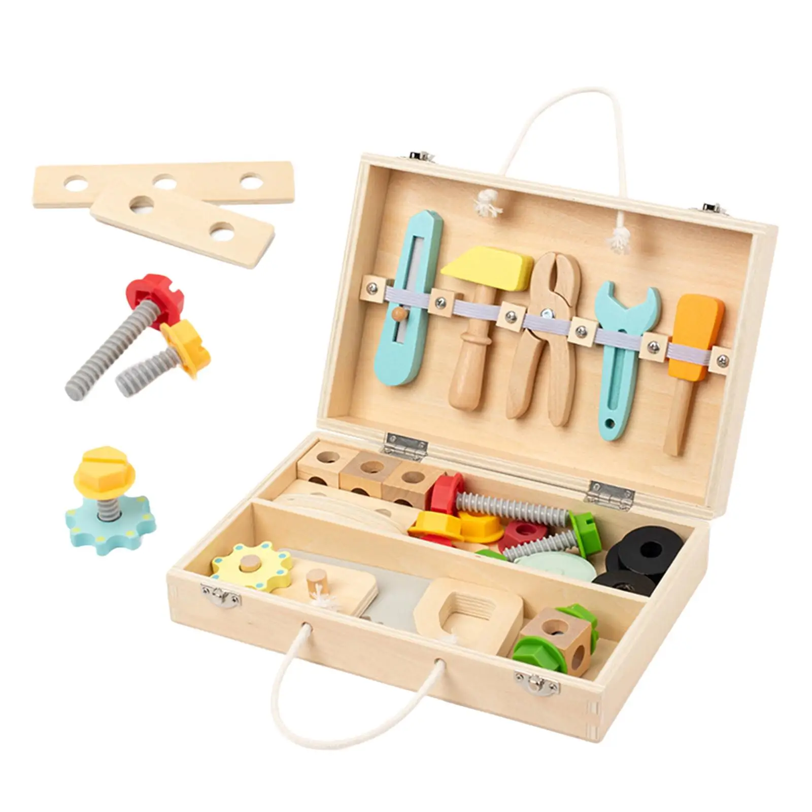 

Kids Tool Set Tool Box Toys,Problem Solving,Nuts and Bolts Set Model Building Tool Kits for Kids Girls Boys Toddlers