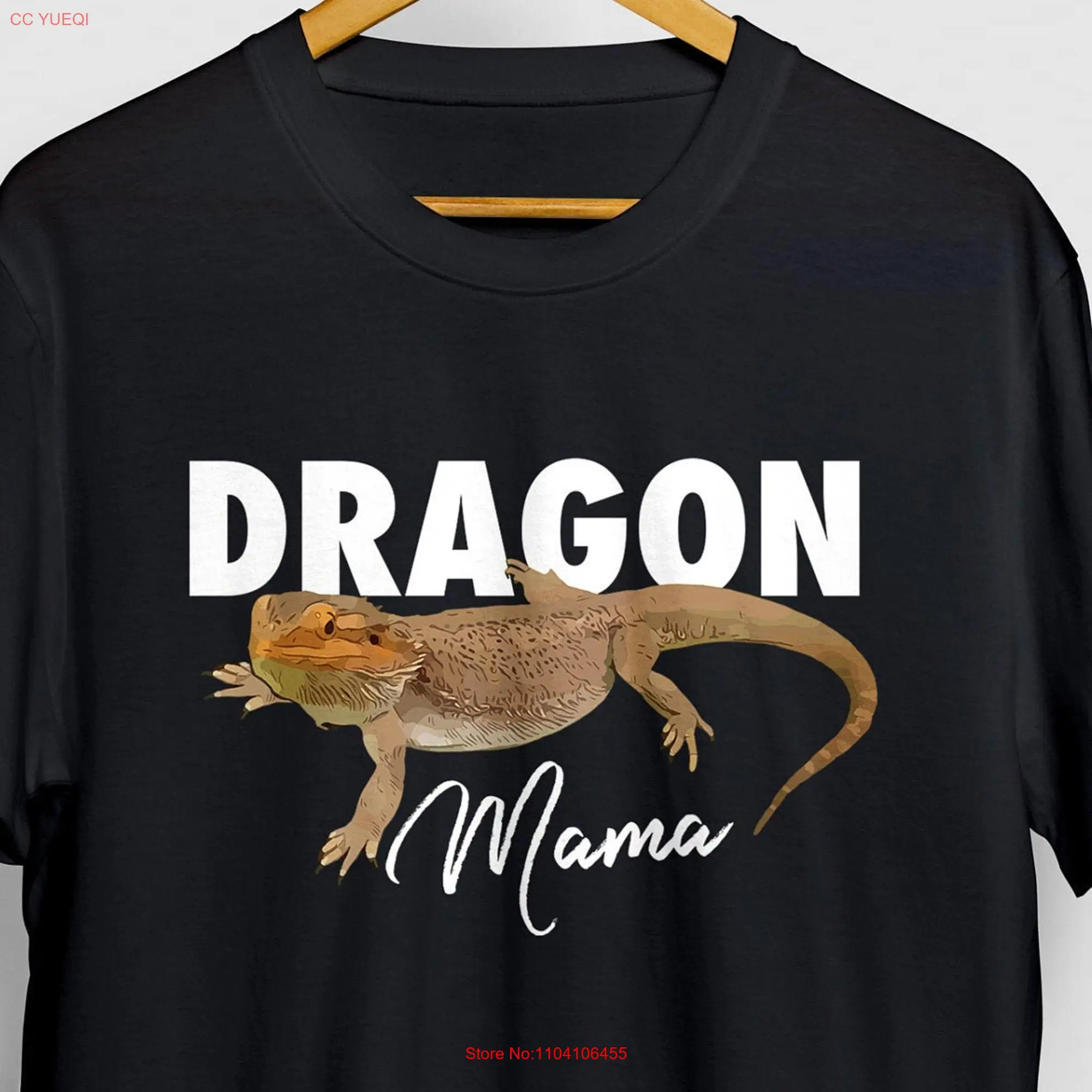 Dragon Mama Bearded T Shirt Beardie Mom Lizard Reptile  long or short sleeves